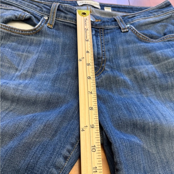 Bke Payton Jeans Straight Leg Women’s 28x23 Crop Med Wash Distressed Casual - Picture 10 of 12